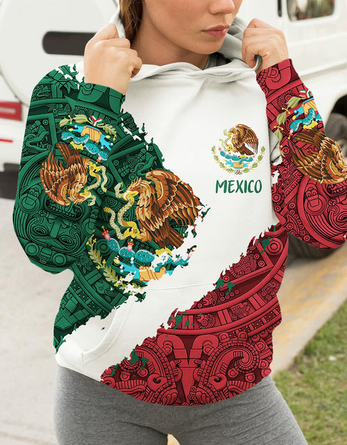 Load image into Gallery viewer, FAYBA Mexican Hoodie 3D Print Casual Pullover White Size 2XL
