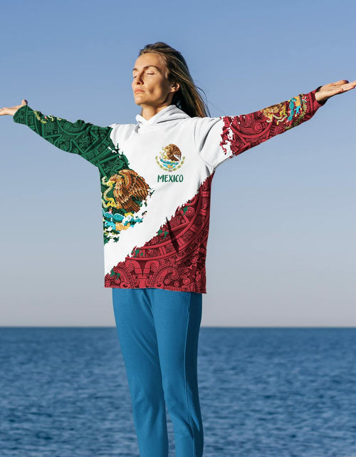 Load image into Gallery viewer, FAYBA Mexican Hoodie 3D Print Casual Pullover White Size 2XL

