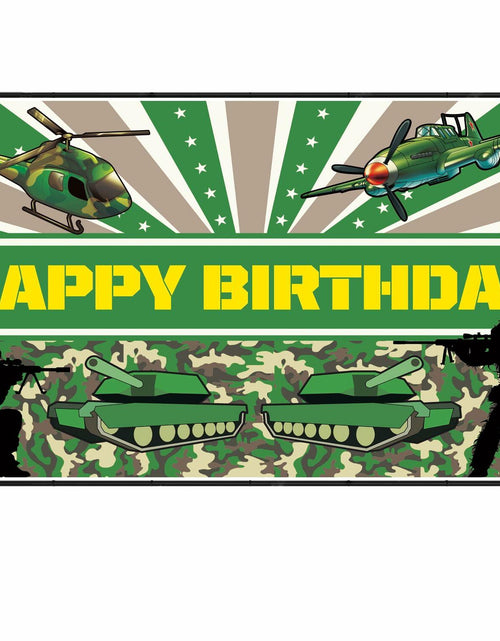 Load image into Gallery viewer, 6x3.6FT Hunting Camo Backdrop Birthday Party Decoration Boys Kids New
