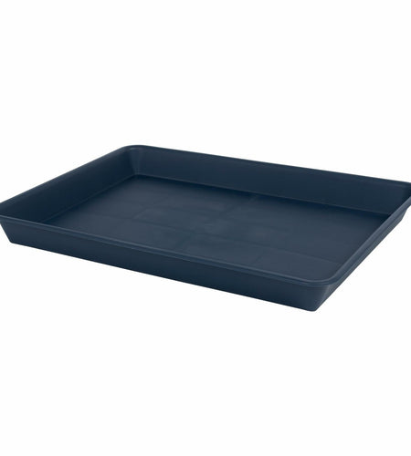 VUWEZ Plant Saucer Tray 11x9in, Heavy Sturdy Plastic Drainage Tray, 1 Pack