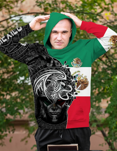 Load image into Gallery viewer, FAYBA Mexican Hoodie 3D Print Casual Pullover White Size 2XL
