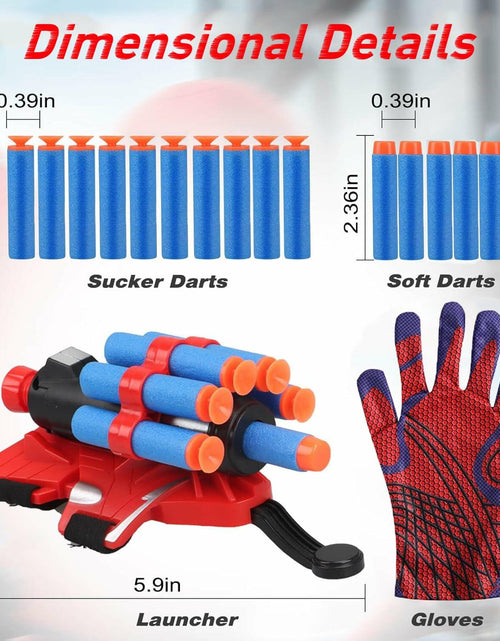 Load image into Gallery viewer, XEUOME Spider Gloves Web Shooter Toy Kids Wrist Set Black
