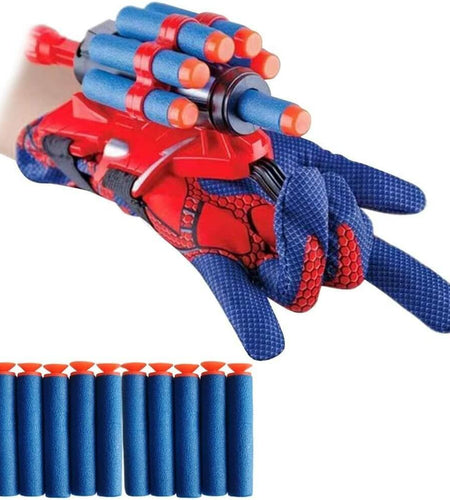 XEUOME Spider Gloves Web Shooter Toy Kids Wrist Set Black