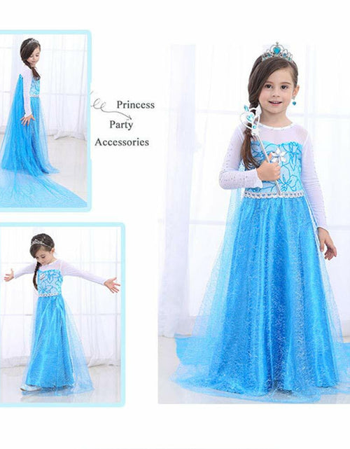Load image into Gallery viewer, AMOR 8PCS Princess Dress Up Jewelry Set Toddler Girls Gloves Tiara
