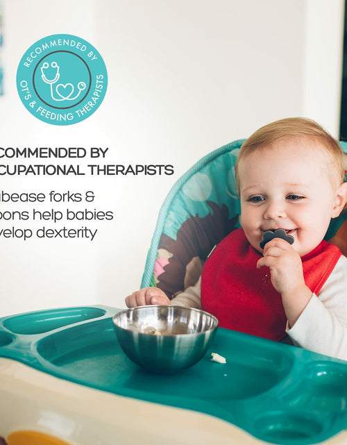 Load image into Gallery viewer, Grabease Baby Spoons &amp; Toddler Utensils - BPA-Free &amp; Phthalate-Free - Green
