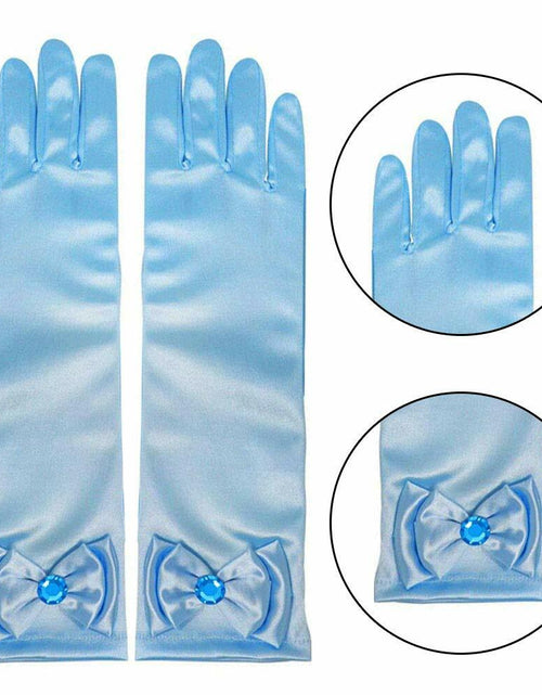Load image into Gallery viewer, AMOR 8PCS Princess Dress Up Jewelry Set Toddler Girls Gloves Tiara
