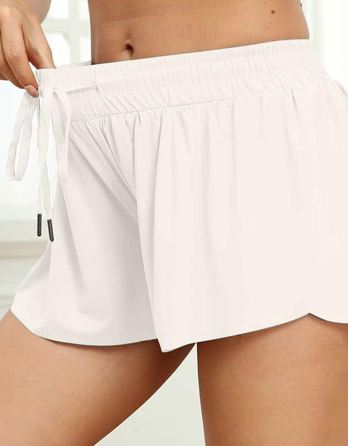 Load image into Gallery viewer, Girls 2-in-1 Athletic Shorts Pink Toddler Running Pocket Flow Size XS
