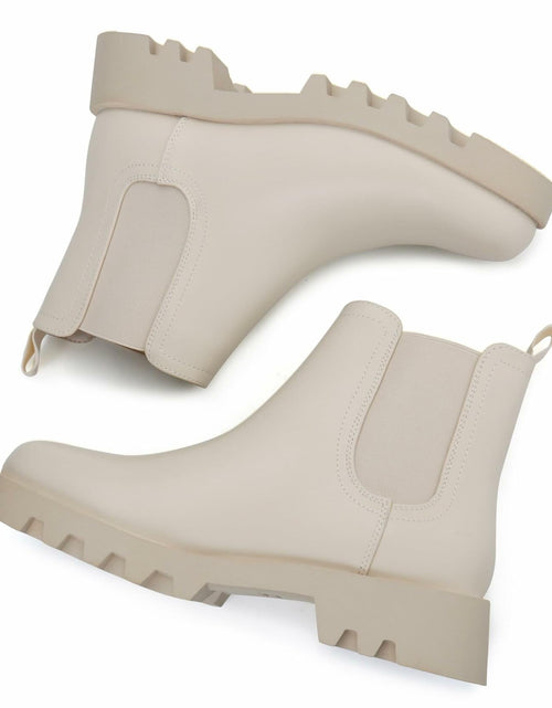 Load image into Gallery viewer, firelli Women Chelsea Ankle Booties Comfortable Boots Ivory Size 10
