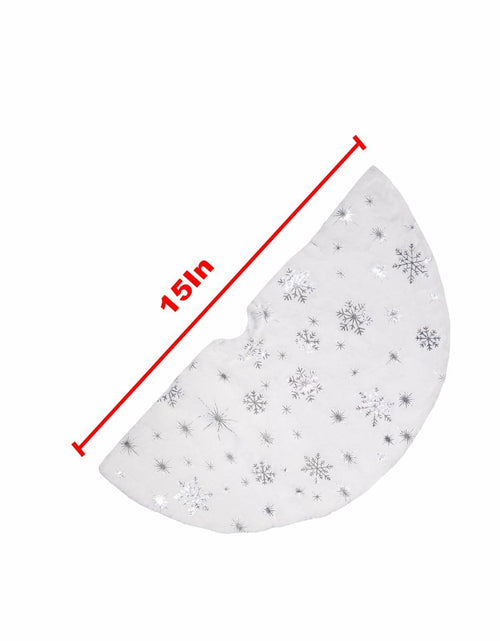 Load image into Gallery viewer, 4pcs 15" Christmas Tree Skirt Set Mini Holiday Decoration
