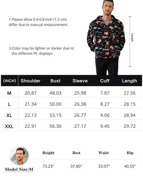 Load image into Gallery viewer, Runcati Mens Green Ugly Christmas Sherpa Hoodie Pullover Sweatshirt
