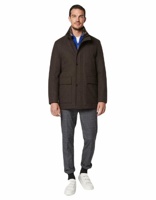 Load image into Gallery viewer, Andrew Marc Men's Softshell Jacket XL Hickory Removable Fur Collar
