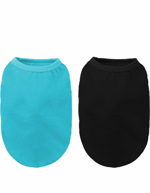 Load image into Gallery viewer, 2-Pack Cotton Dog Shirt Small Dogs Soft Breathable Sleeveless Vest Apparel
