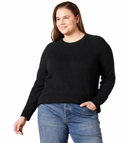 Amazon Essentials Women's Crewneck Sweater Classic Fit Soft Touch Black Size 2X