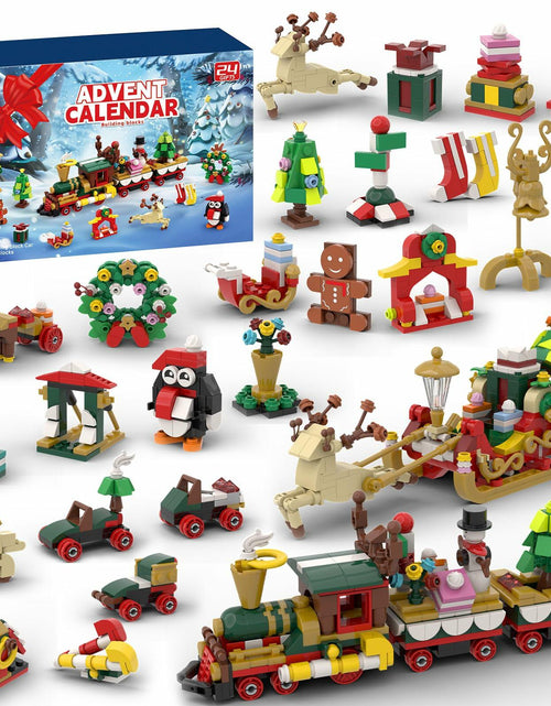Load image into Gallery viewer, Christmas 2024 Blind Box Blocks 24-Day Countdown Calendar Kids 8-12
