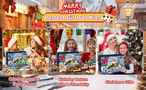 Load image into Gallery viewer, Christmas 2024 Blind Box Blocks 24-Day Countdown Calendar Kids 8-12

