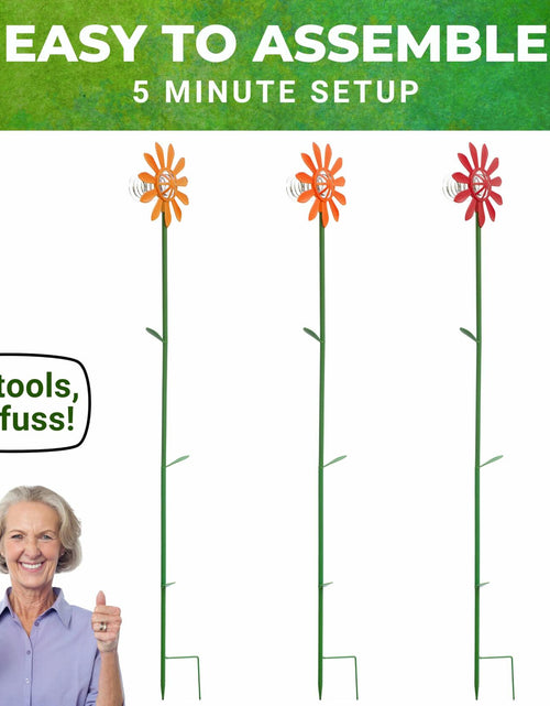 Load image into Gallery viewer, Nature Anywhere Fun Flowers Suet Feeder 3 Pack Outdoor Hanging Bird Feeder
