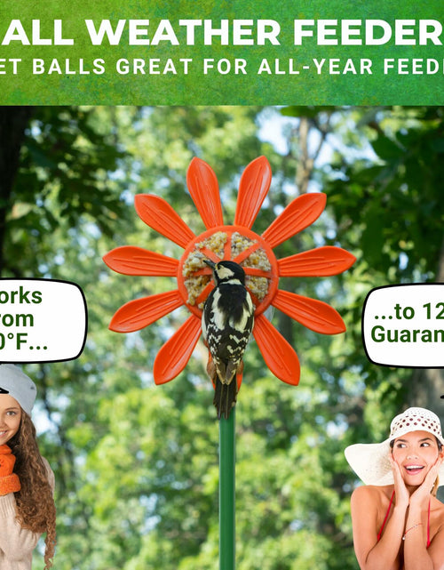 Load image into Gallery viewer, Nature Anywhere Fun Flowers Suet Feeder 3 Pack Outdoor Hanging Bird Feeder
