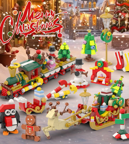 Christmas 2024 Blind Box Blocks 24-Day Countdown Calendar Kids 8-12