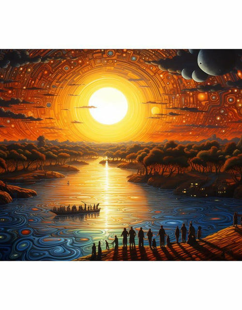 Load image into Gallery viewer, MISITU 1000pcs Jigsaw Puzzle The Sun Rising Challenging 10.24x14.96in
