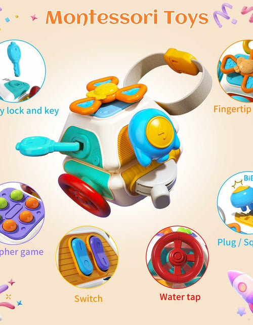 Load image into Gallery viewer, Montessori Busy Cube Sensory Toddler Toy Educational Activity Age 2-4
