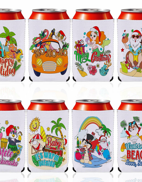 Load image into Gallery viewer, HOWAF 8pcs Christmas Coloring Crafts Sleeves for Kids Tropical Fun
