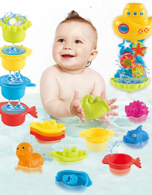 Load image into Gallery viewer, Cosaway Baby Bath Toys Ocean Animal Sprinkler Beach Pool Set 6-12 Months
