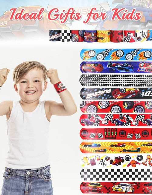 Load image into Gallery viewer, Acehome 48 PCS Kids Slap Bands Wristbands Bulk Vinyl Rolls Car

