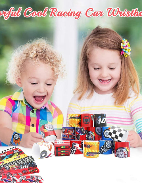 Load image into Gallery viewer, Acehome 48 PCS Kids Slap Bands Wristbands Bulk Vinyl Rolls Car
