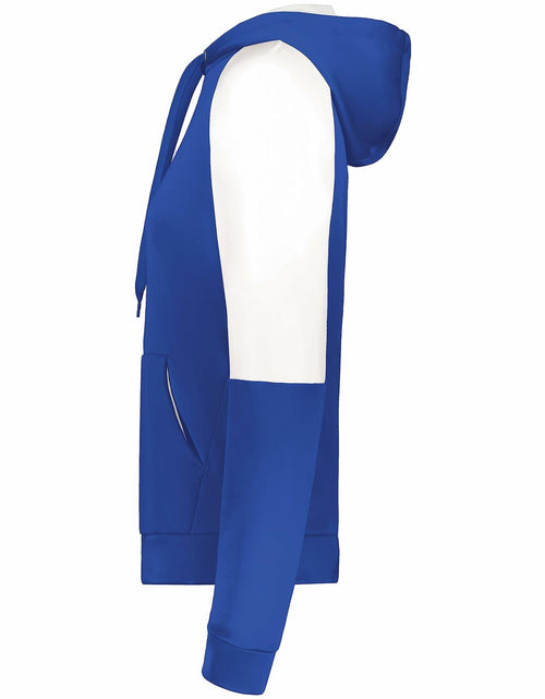 Load image into Gallery viewer, Holloway Women's Momentum Team Fleece Hoodie Royal White - Size XXL
