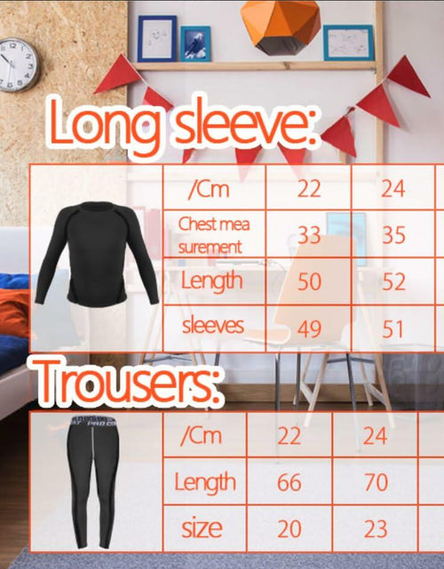 Load image into Gallery viewer, Muzikin Kids Thermal Underwear Set Fleece-Lined Warm Moisture-Wicking Size 26
