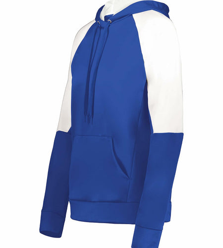 Holloway Women's Momentum Team Fleece Hoodie Royal White - Size XXL