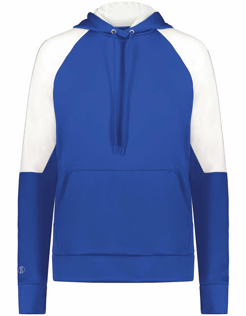 Load image into Gallery viewer, Holloway Women's Momentum Team Fleece Hoodie Royal White - Size XXL
