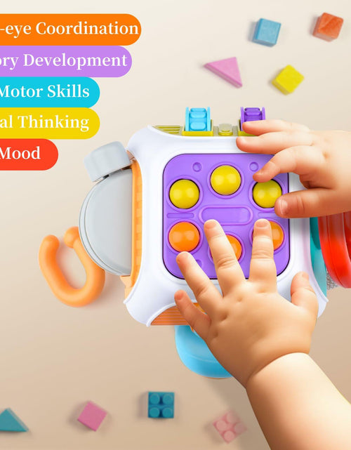 Load image into Gallery viewer, Montessori Busy Cube Sensory Toddler Toy Educational Activity Age 2-4
