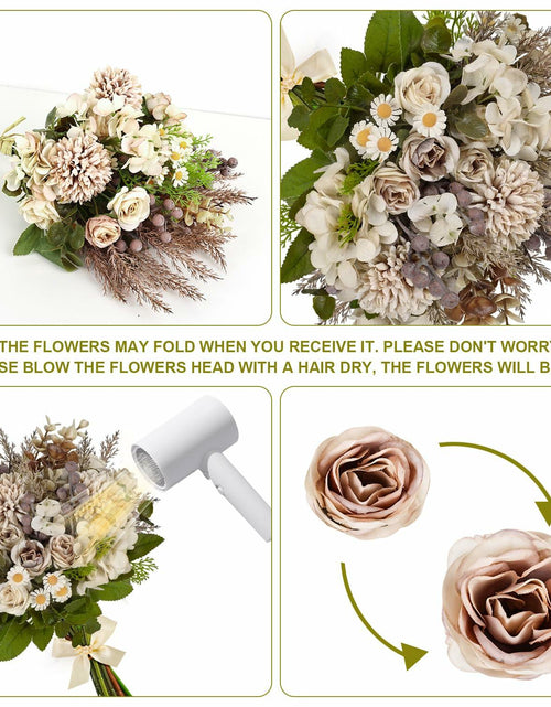 Load image into Gallery viewer, Kimkusia Silk Artificial Flowers Bridal Wedding Decor Bouquet Faux Silk Roses
