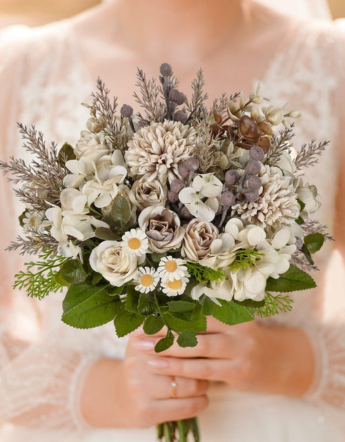 Load image into Gallery viewer, Kimkusia Silk Artificial Flowers Bridal Wedding Decor Bouquet Faux Silk Roses
