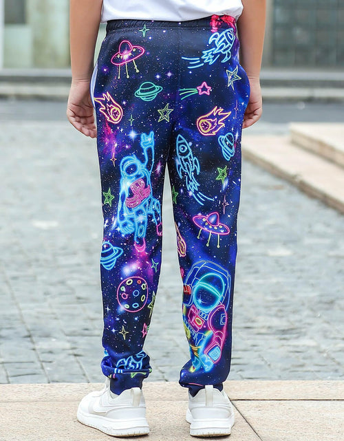 Load image into Gallery viewer, Kids Jogger Pants Tie Dye Volleyball Print Casual Sport Trousers Size 6-7
