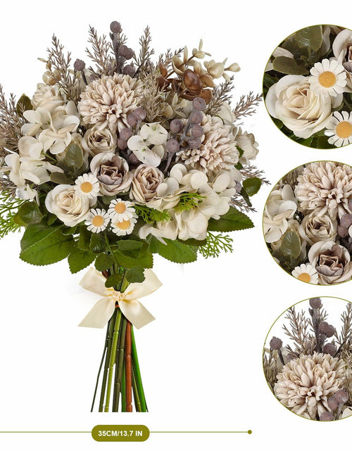 Load image into Gallery viewer, Kimkusia Silk Artificial Flowers Bridal Wedding Decor Bouquet Faux Silk Roses
