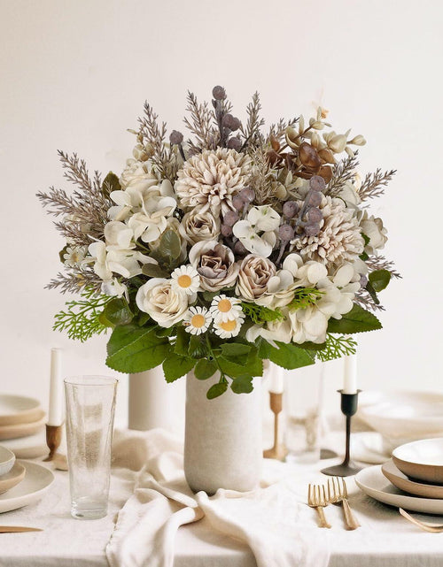 Load image into Gallery viewer, Kimkusia Silk Artificial Flowers Bridal Wedding Decor Bouquet Faux Silk Roses
