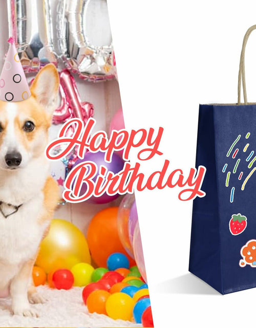 Load image into Gallery viewer, BIOBROWN Black Gift Bags with Handles 25 Pcs 5.9x3.15x8.26in Bulk Party
