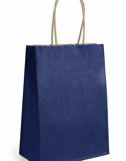 Load image into Gallery viewer, BIOBROWN Black Gift Bags with Handles 25 Pcs 5.9x3.15x8.26in Bulk Party
