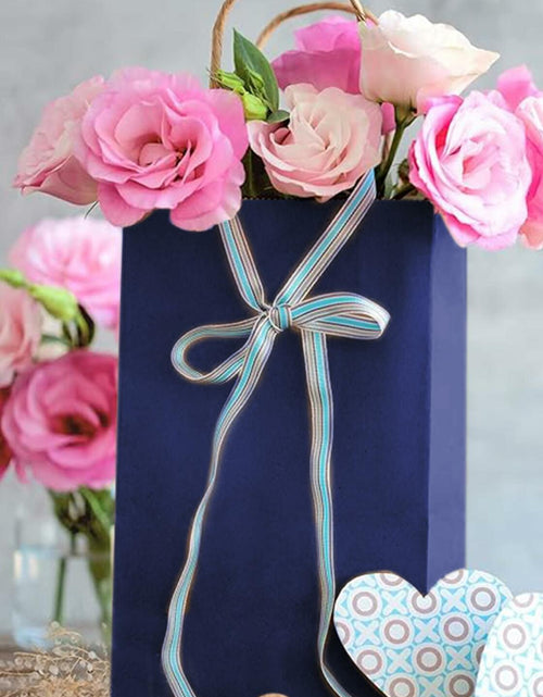 Load image into Gallery viewer, BIOBROWN Black Gift Bags with Handles 25 Pcs 5.9x3.15x8.26in Bulk Party
