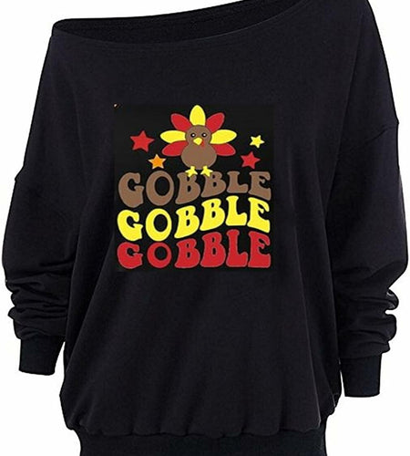 Roshop Women's BCTU Off Shoulder Baggy Long Sleeve Sweatshirt Size 3XL