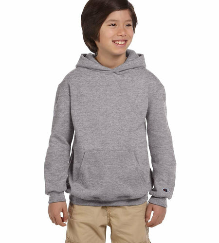 Champion Youth Pullover Hoodie Light Steel Size Small