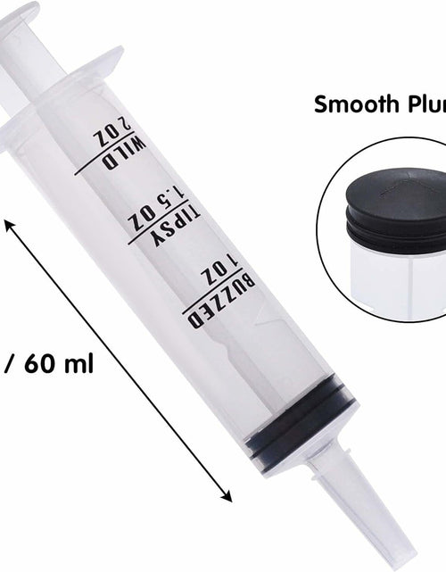Load image into Gallery viewer, JOYIN 25-Pack 60ml Plastic Syringes with Easy-Grip Caps Reusable Tubes
