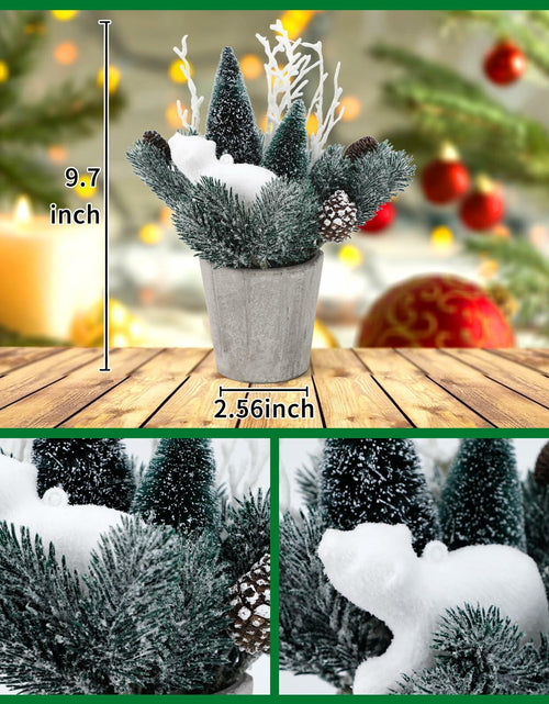 Load image into Gallery viewer, SUPREME 2PCS Mini Xmas Tree Tabletop Decor Artificial Indoor Holiday
