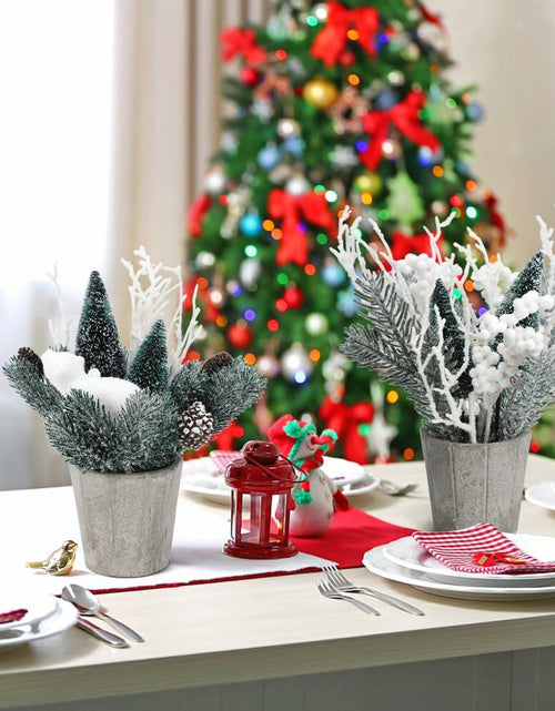Load image into Gallery viewer, SUPREME 2PCS Mini Xmas Tree Tabletop Decor Artificial Indoor Holiday
