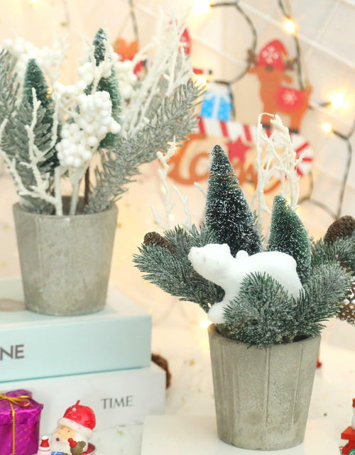 Load image into Gallery viewer, SUPREME 2PCS Mini Xmas Tree Tabletop Decor Artificial Indoor Holiday
