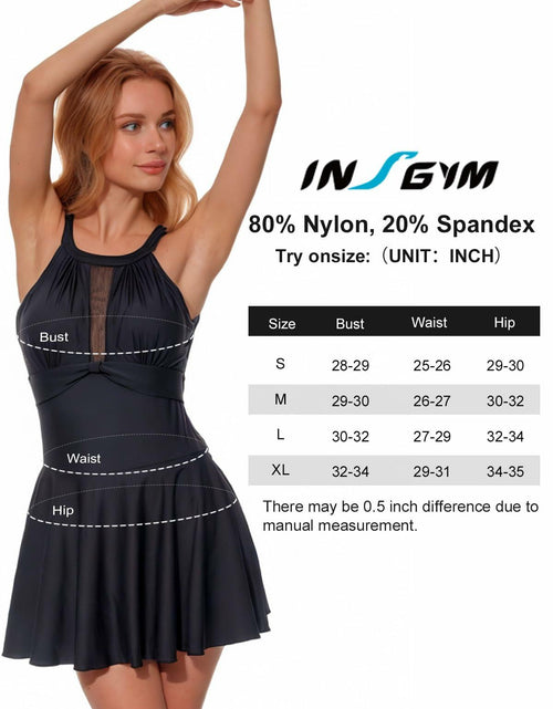 Load image into Gallery viewer, insgym SwimSkirt Bikini Bottoms Alpha Black Ruched Drawstring Size XX_L
