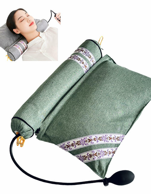 Load image into Gallery viewer, APSWUDR Cervical Traction Pillow ZT2-01 Green 17x13in 1P
