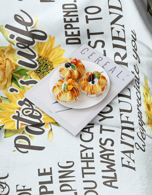 Load image into Gallery viewer, JTUOW Sunflower Blanket Pastor Appreciation Christian Gift 60x50
